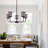 5 - Light Dimmable Wagon Wheel Chandelier
