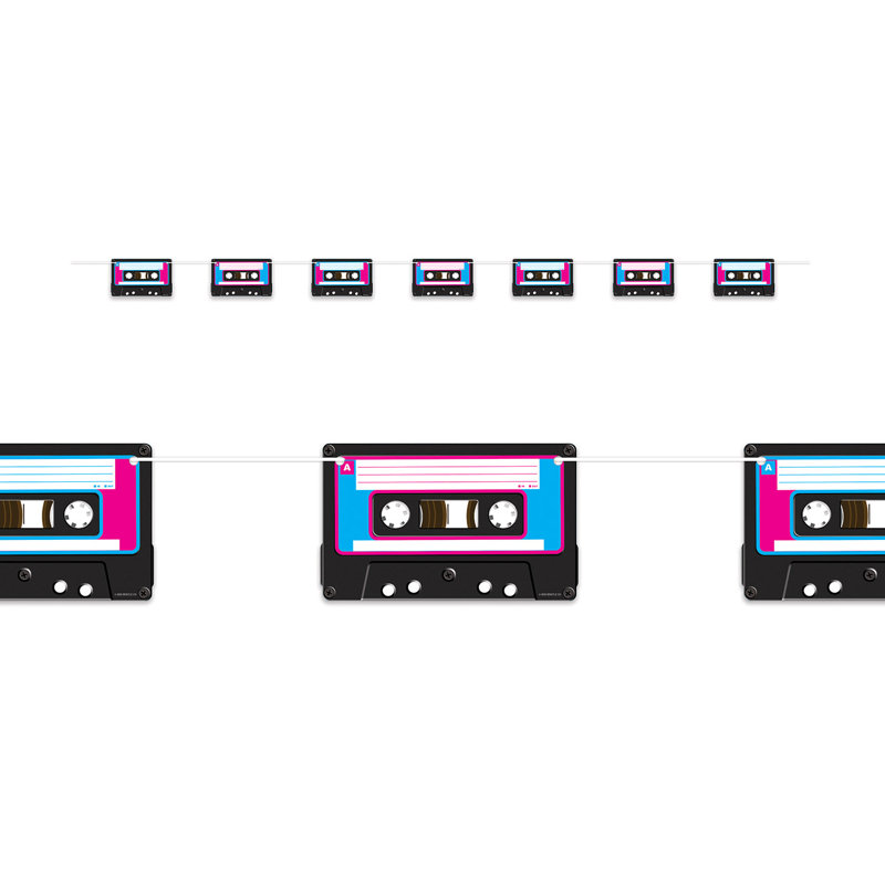 Ensemble de 12 banderoles à cassettes 4 pi x 7 pi