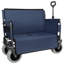 Chariot pliant 3 en 1 avec siège de banc - capacité de 500 lb, roues tout-terrain de 9 po x 4 po, structure en acier robuste pour le camping, la plage et l'extérieur-121259153