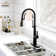 Spring Neck Standard Kitchen Faucet with Dual-Function spray head and Deck Plate