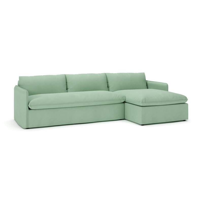 Canapé modulaire 2 pièces Bellatrix, Toile Spray Bayou, Orienté à droite
