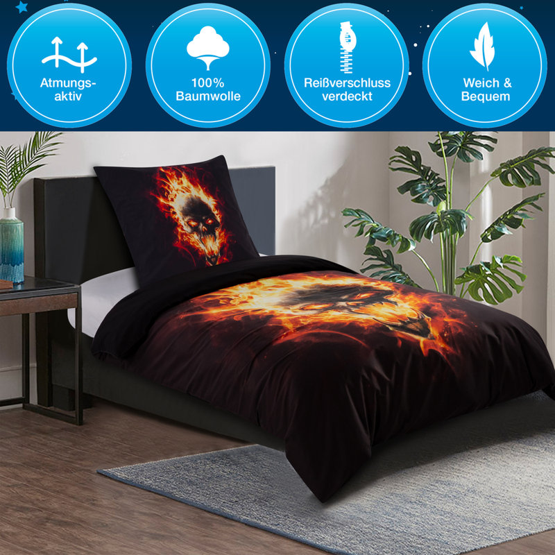 Cotton No Pattern Duvet Cover Set with Pillowcases