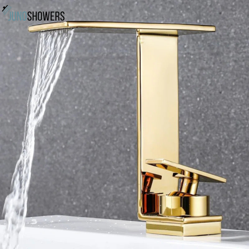 Robinet de salle de bain vibrant multicolore à fixation sur le pont pour un look audacieux et moderne
