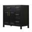 Meuble-lavabo 36 po, en bois massif et noir, meuble-lavabo moderne de conception utilisateur, apparence-595125174
