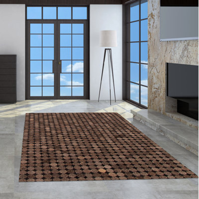 Gotar Cowhide Geometric Indoor Rug