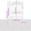 104 cm W Steel Gate Fencing-121122350