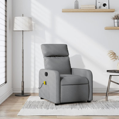  Fauteuil de massage inclinable gris clair