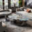 Microcrystalline stone oval coffee table-555497981