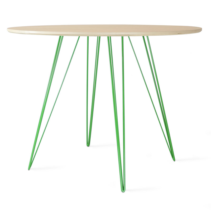 Table de salle à manger Williams, Vert, H 30 po x L 40 po x l 40 po, Naturel
