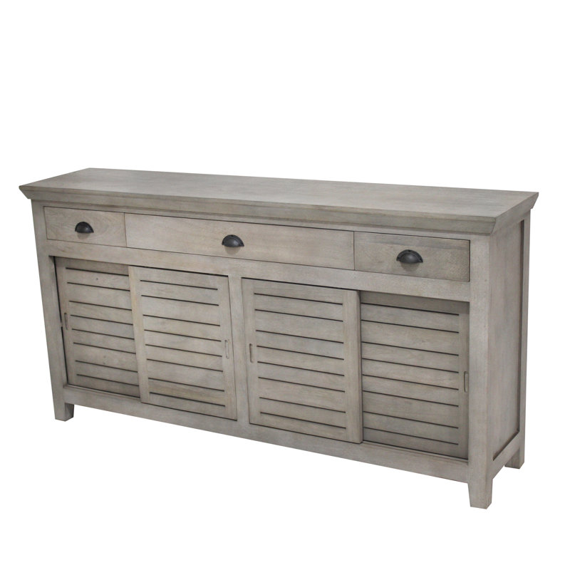 Bagdat Solid Wood Accent Cabinet