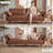 76.4'' Faux Leather Convertible Sofa, Mid Century Modern Leather Futon Sofa Bed With Adjustable Backrest Armrest & Storage Pocket-1002287375-1003418145
