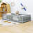 Wood Low Platform Bed With Fence Door And Guardrails-246808300-246808298