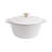 Zline 5-piece Enameled Cast Iron Cookware Set In White Matte