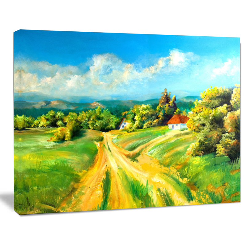«Color of Summer Landscape», reproduction sur toile tendue, H 30 po x l 40 po