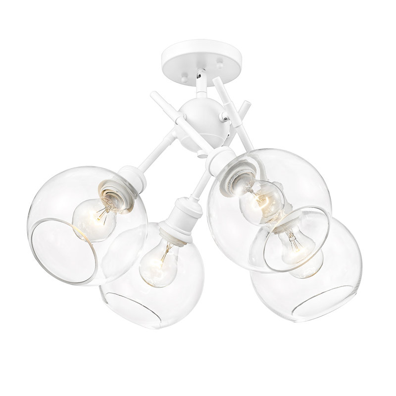 Verre directionnel et projecteur Manderly, Blanc mat