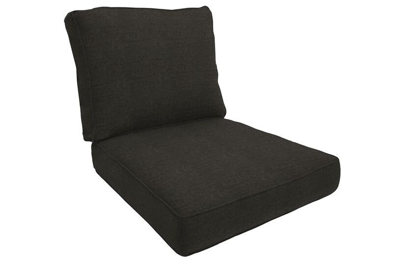 Eddie Bauer Outdoor Lounge Seat/Back Cushion, 5" H x 26" W x 30" D, Spectrum Carbon Sunbrella® Plainweave