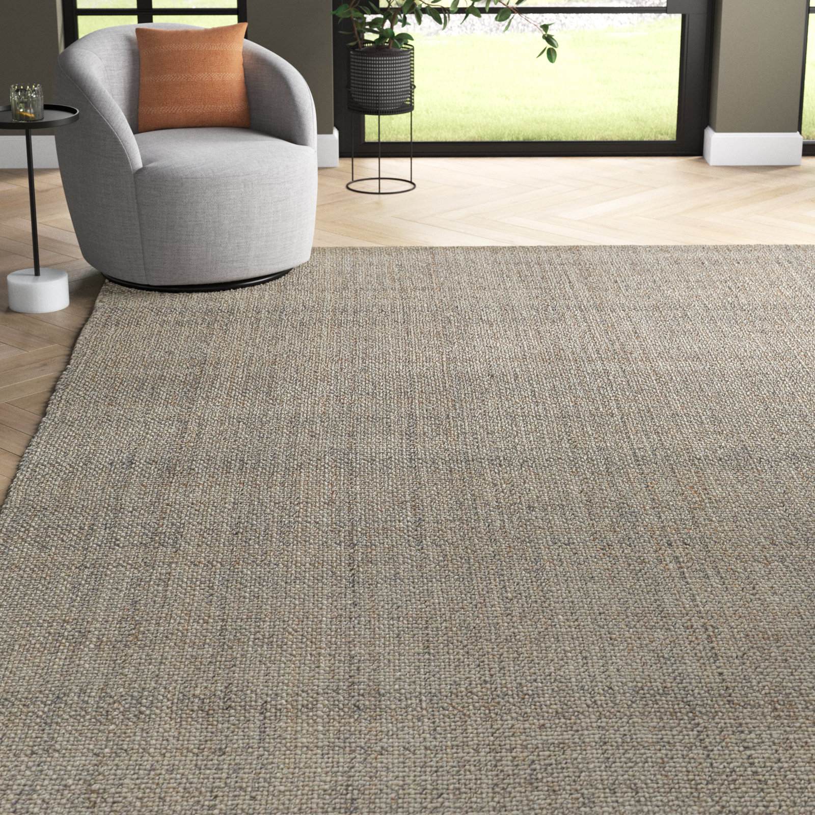 Fleurette Handmade Rug, Rectangle 9' x 12'