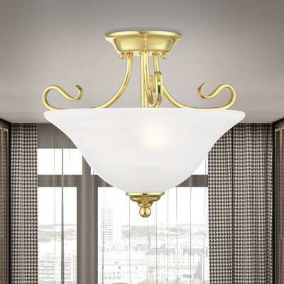 Aquala Glass Semi Flush Mount
