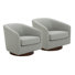 Fauteuil demi-tonneau pivotant Bennett (ensemble de 2)