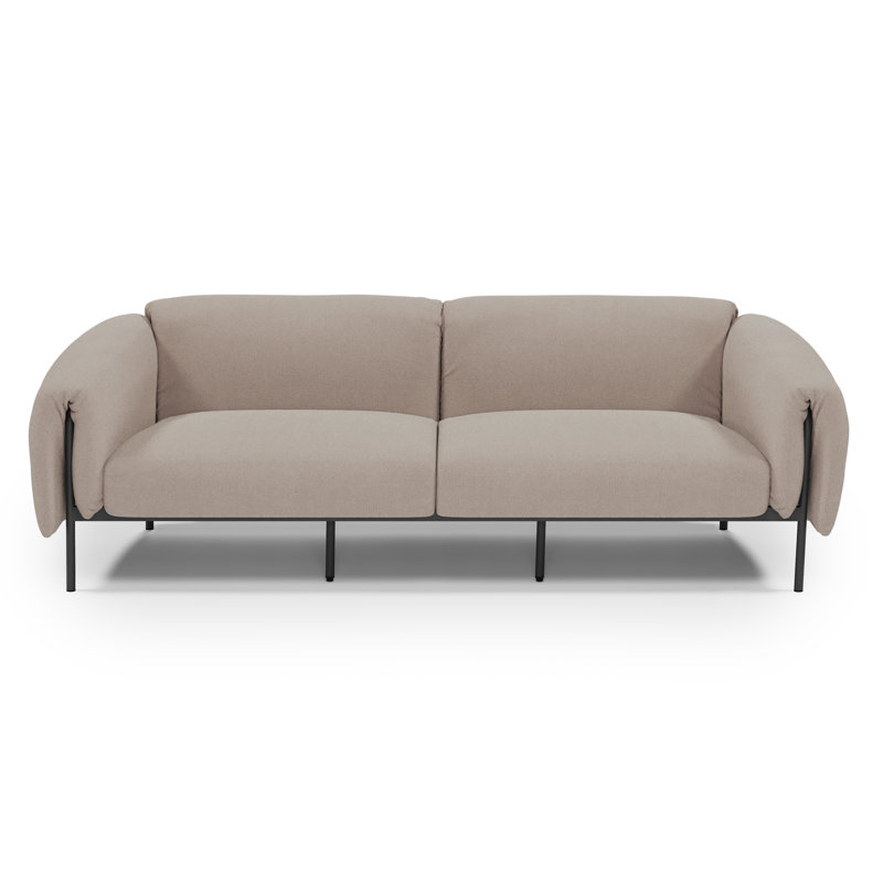 Mabini 228cm Wide Rectangle Metal Patio Sofa