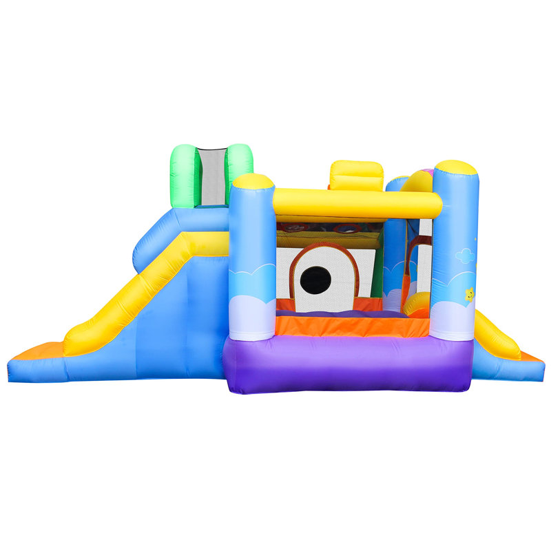 Jeu gonflable 15 pi x 9,8 pi avec glissade et souffleur d'air