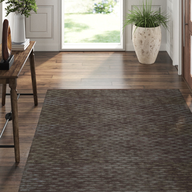Tempo Geometric Area Rug in Brown, Rectangle 9' x 12'