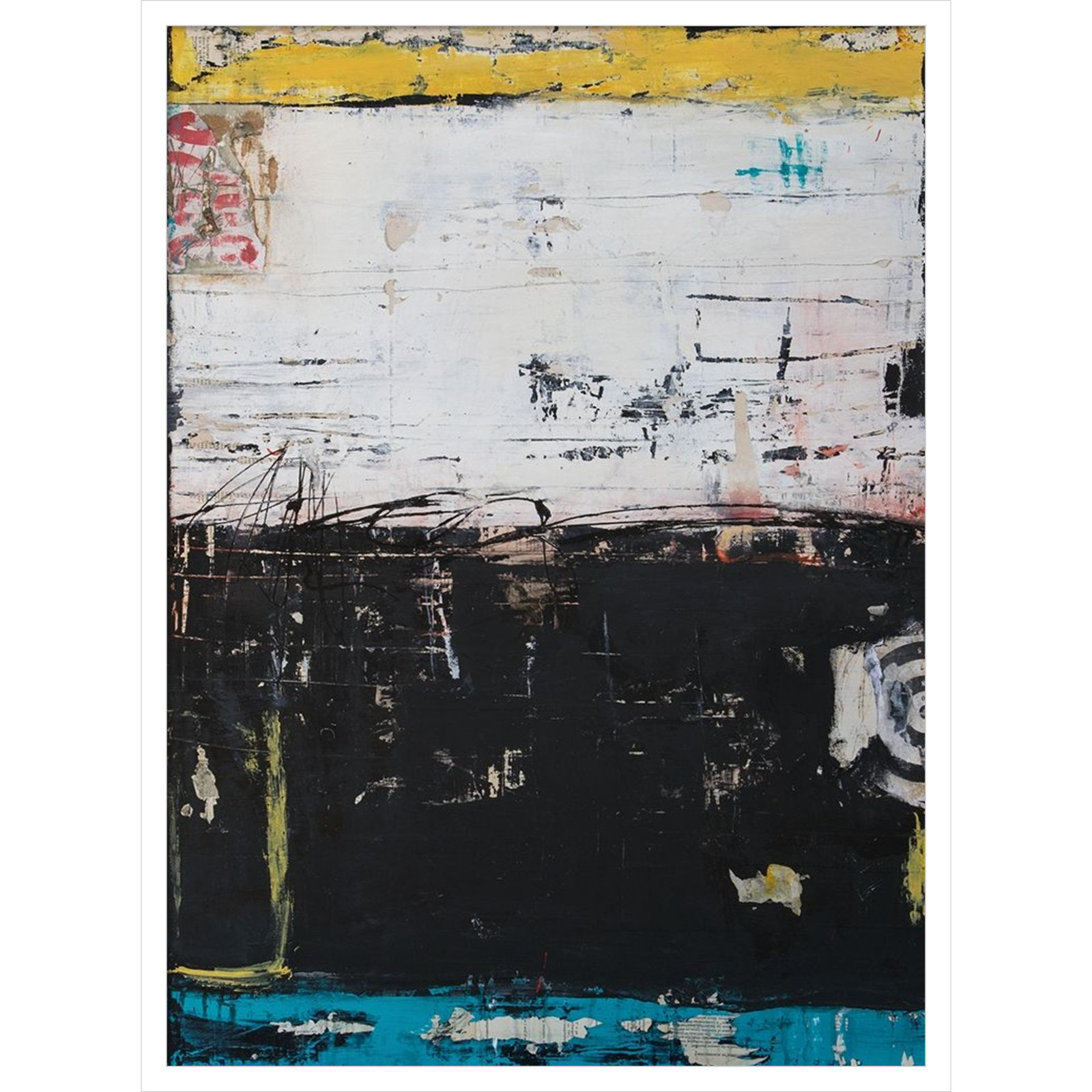 Down and Dirty Print by Erin Ashley, 33" H x 25" W, White