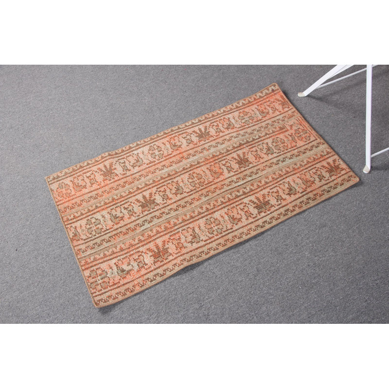 Vintage Style Turkish Patchwork Area Rug in Vibrant for Boho Chic Entryway Decor