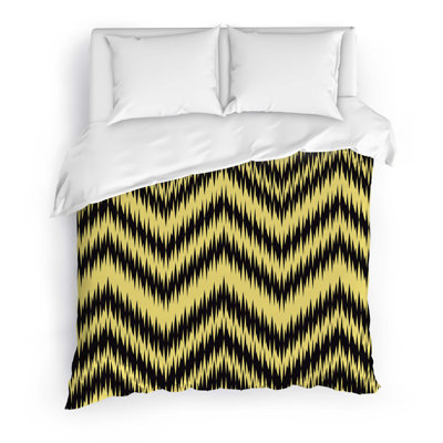 Chevron Polyester Twill Duvet Cover