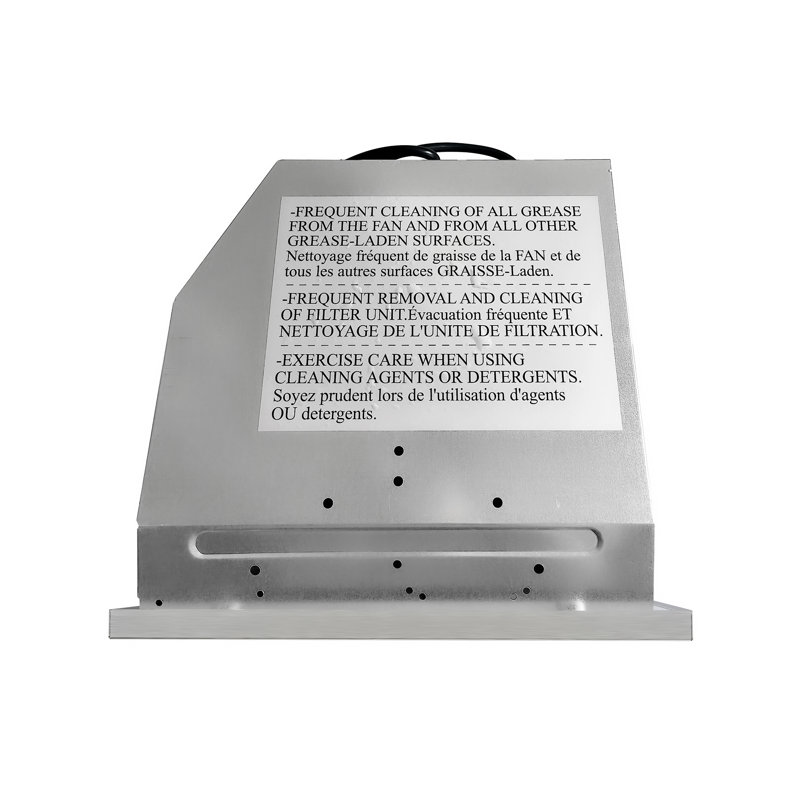 Cosmo 30-Inch Stainless Steel Insert Range Hood with LED Lights