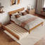 Phoenix Wood Platform Bed with Trundle-223210855-223210850
