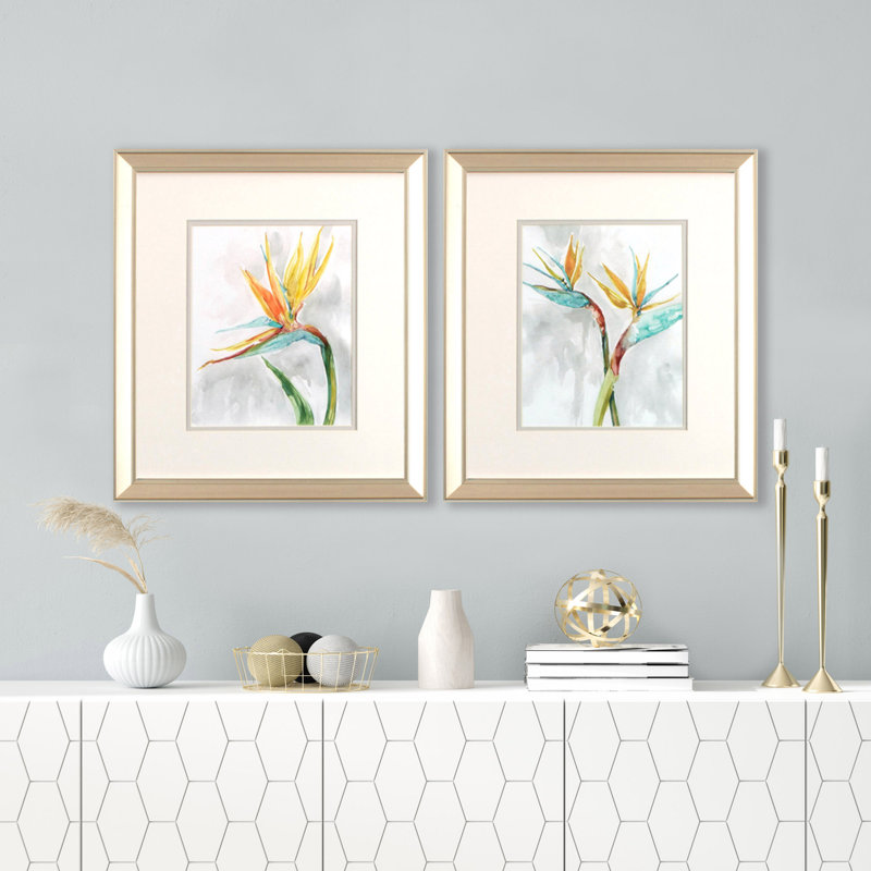 «Bird of Paradise» par Carol Robinson - reproduction de cadre photo 2 pièces