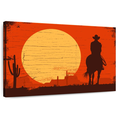 Silhouette de cowboy Lelar
