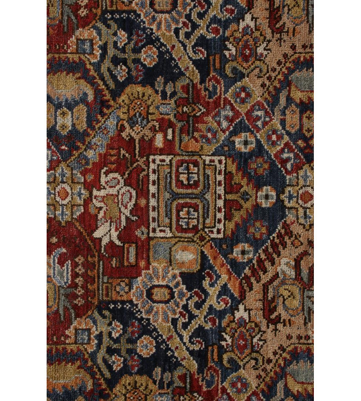 Burano Handmade Kilim Wool Floral Area Rug, Rectangle 9' x 12'