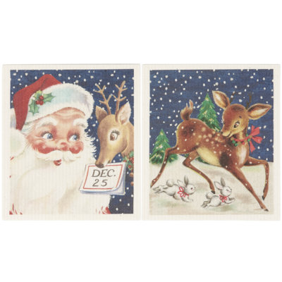  Ensemble de vaisselle rétro père Noël suédois