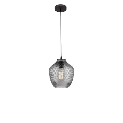 Vetro 1 - Light Chrome Teardrop Pendant