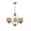 Lustre de style sud-ouest, structure en métal, 23,6 po de diamètre x 31,5 po de hauteur | Hauteur réglable, douille E27 (40 W maximum), finition brune élégante | Peinture électrostatique séchée au four pour plus de durabilité et de charme-1364973589