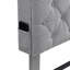Base de lit tapissier grand format avec tête de lit en lin capitonné, ports USB, station de charge pratique, deux poches latérales-383823019-383823018