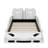 Addalynn Twin Size Race Car-Shaped Platform Bed-817608784