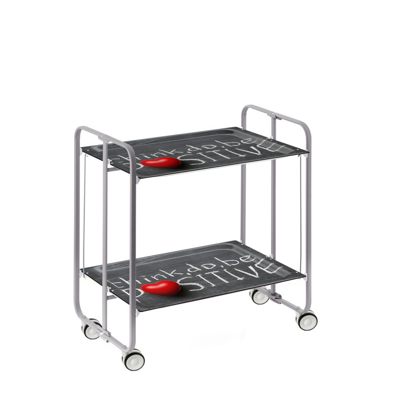Metal Bar Cart, Grey