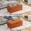 Banc multi-fonctionnel pour repose-pieds avec couvercle rabattable en bois et coussin-439540611