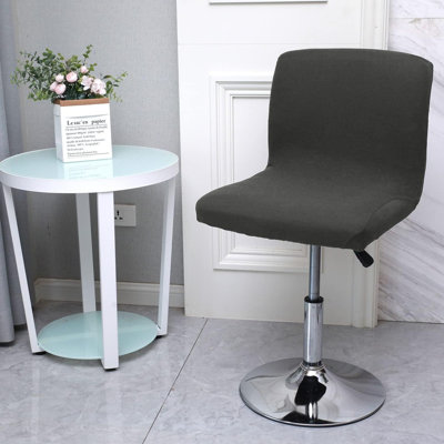 Housse de coussin de siège de tabouret de bar avec dossier imprimé et imprimé