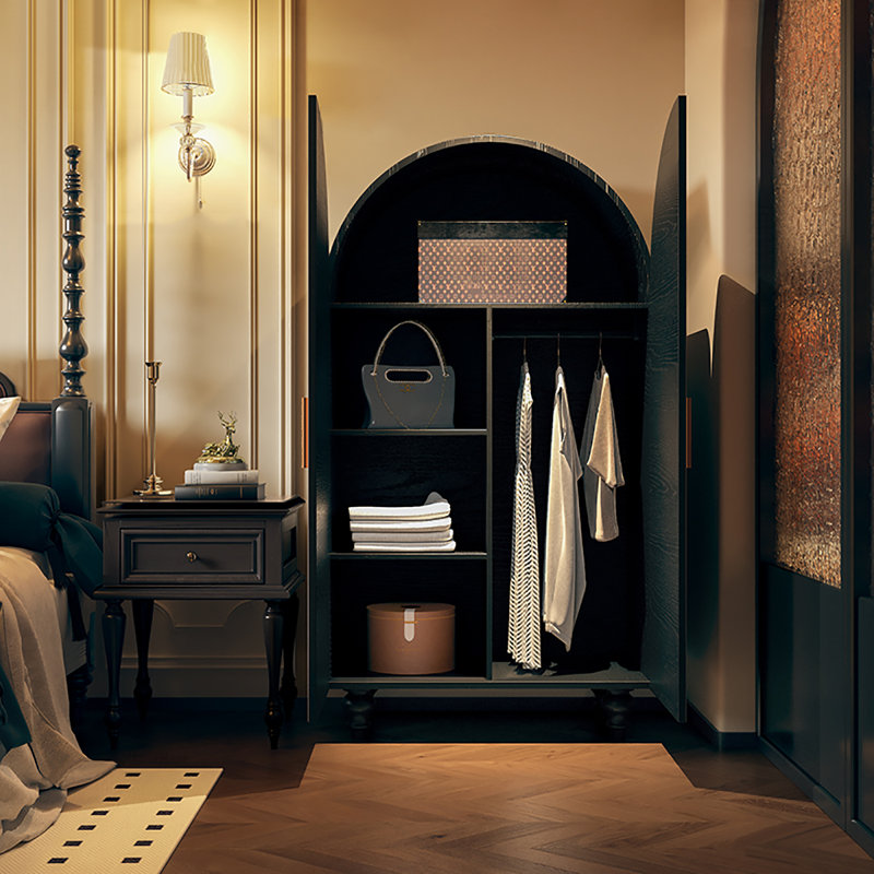 Garde-robe de style rétro français dans la chambre