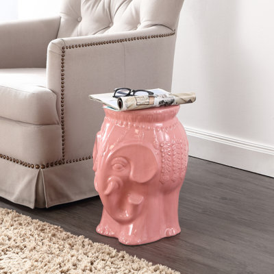 Allecia Ceramic Accent Stool