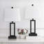 Belpre 23.5" Metal Table Lamp Set with USB, Type-C Ports, and Built-in Outlet
