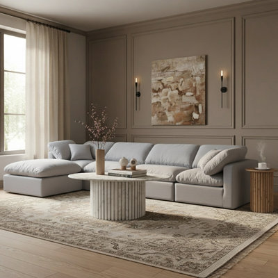 Hinami Upholstered L-Shaped Sectional Reversible