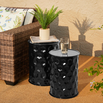 Loiret Metal Accent Stool Garden Stool by Lark Manor