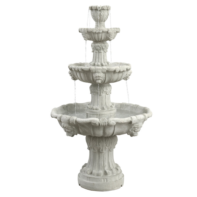 Fontaine antique à trois niveaux, Gris