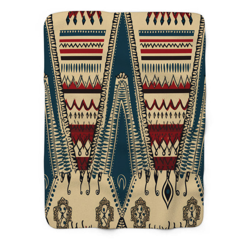 Boho Diagonals - 1 Piece Blanket, Twin