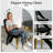 Luxury Modern Black Velvet Dining Room Chairs With Polished Gold Stainless Steel Legs Set Of 6
